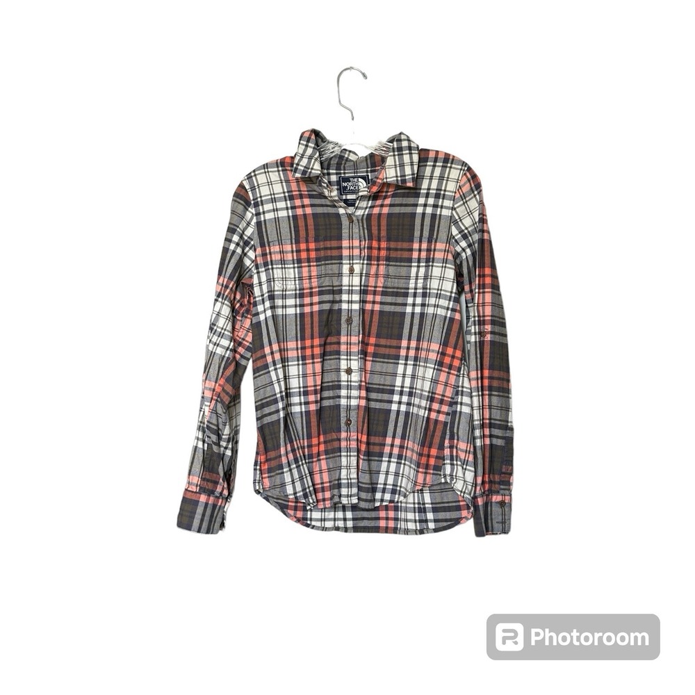 The North‎ Face Plaid Button Down Womens M Gorpcore Outdoor Granola Hiking